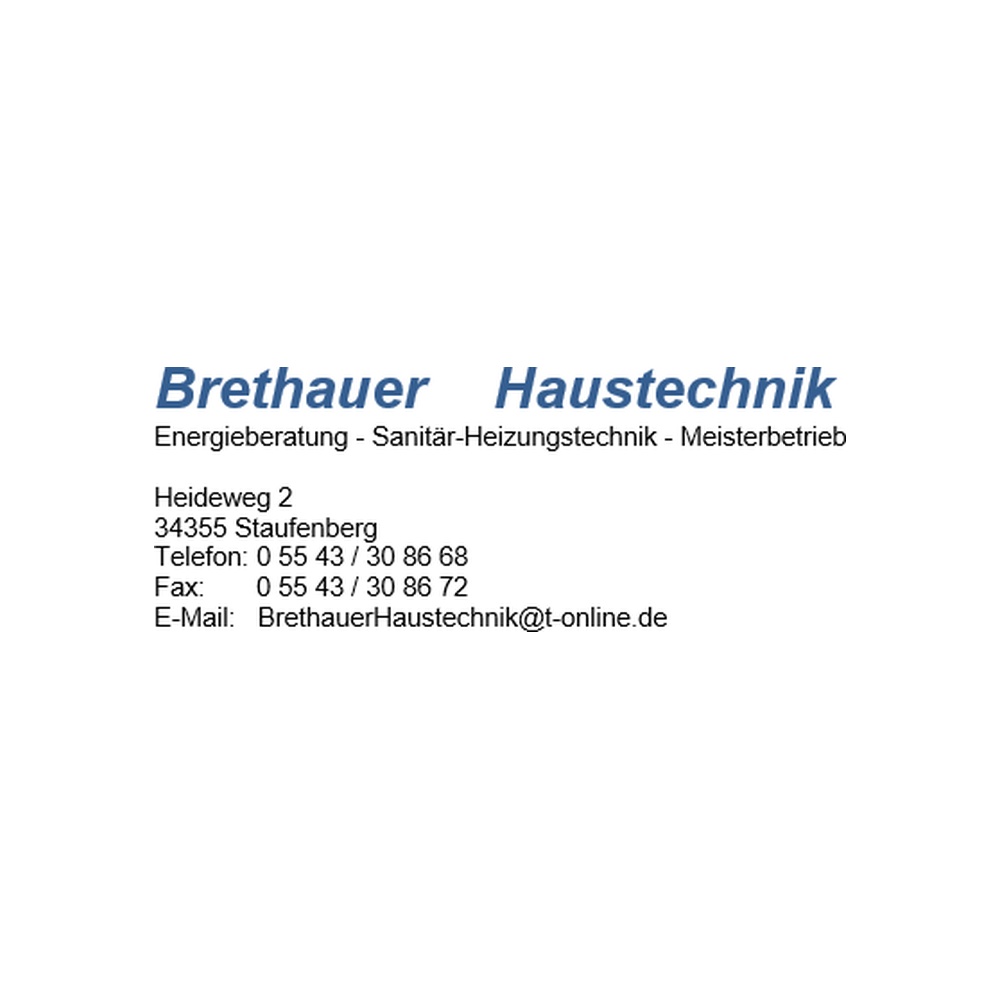 Logo Brethauer Haustechnik – Partnerbetrieb der Volksbank Immobilien GmbH Kassel Göttingen